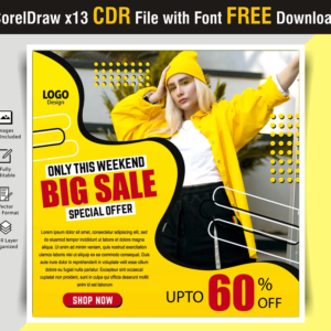 Big Sale Corel CDR File Social Media Post Design